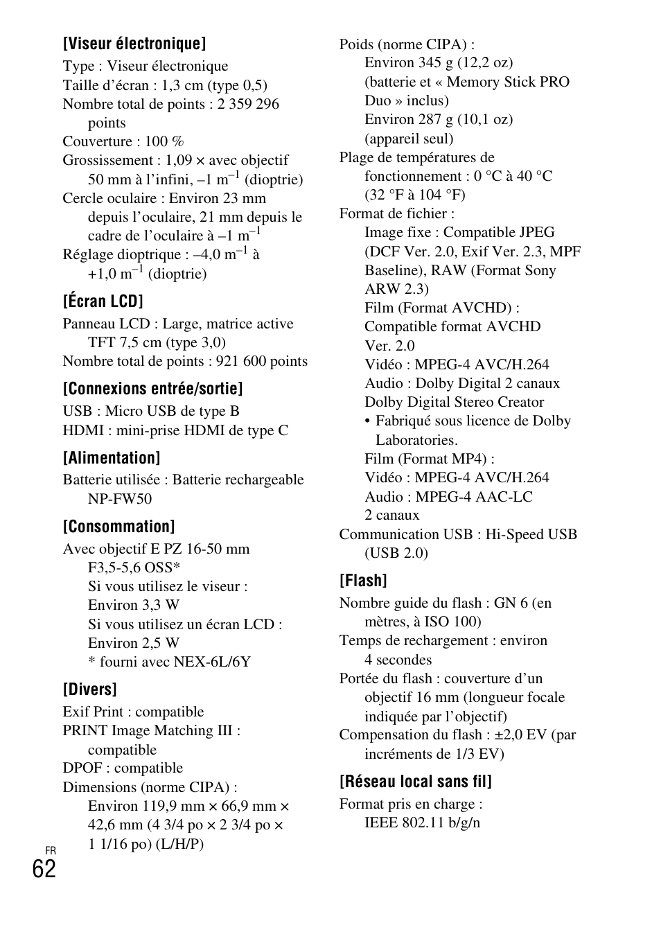 Sony NEX-6L User Manual | Page 124 / 627