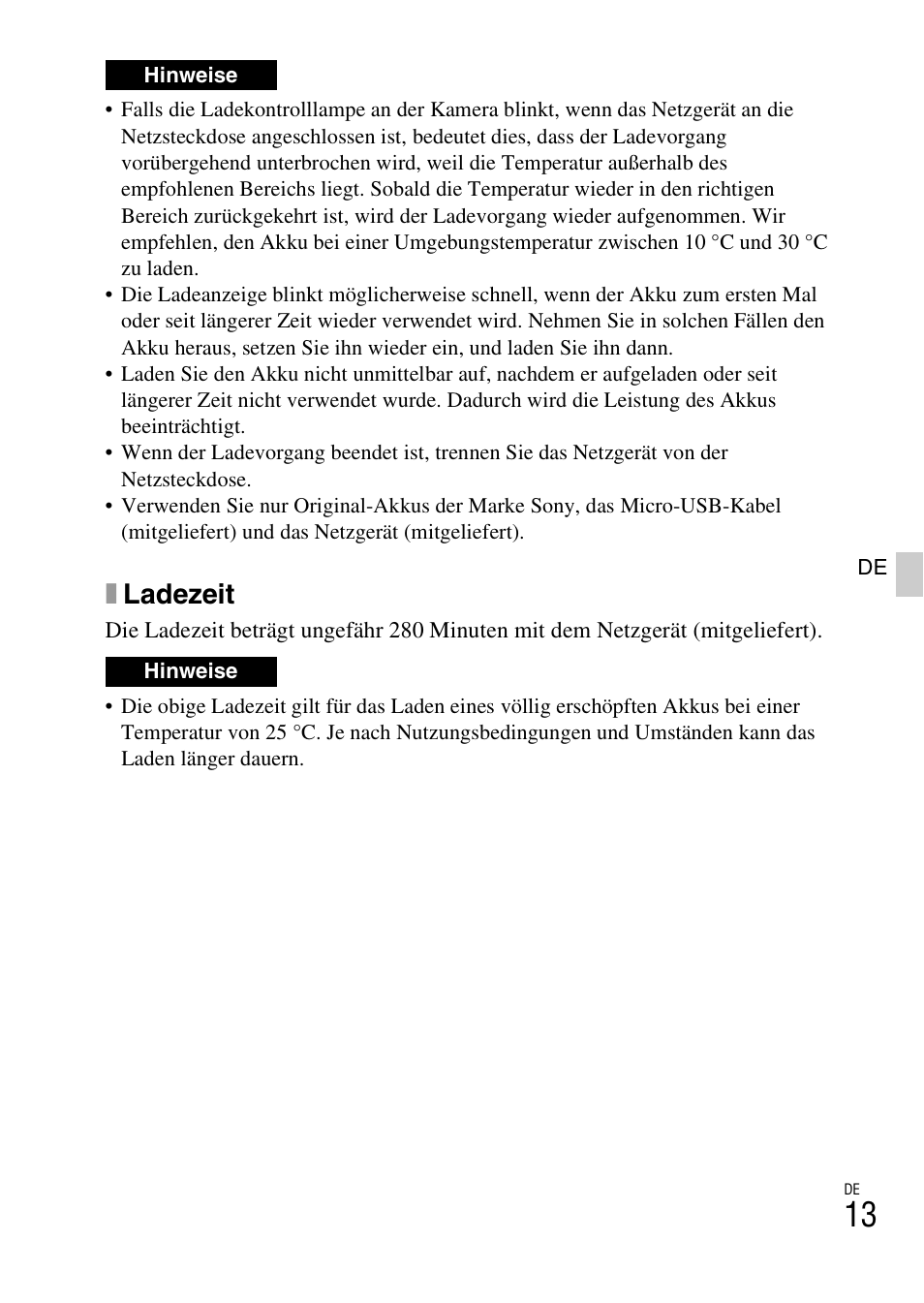 Xladezeit | Sony NEX-6L User Manual | Page 141 / 627