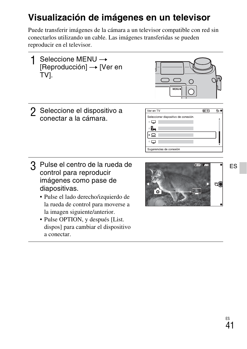 Visualización de imágenes en un televisor | Sony NEX-6L User Manual | Page 233 / 627