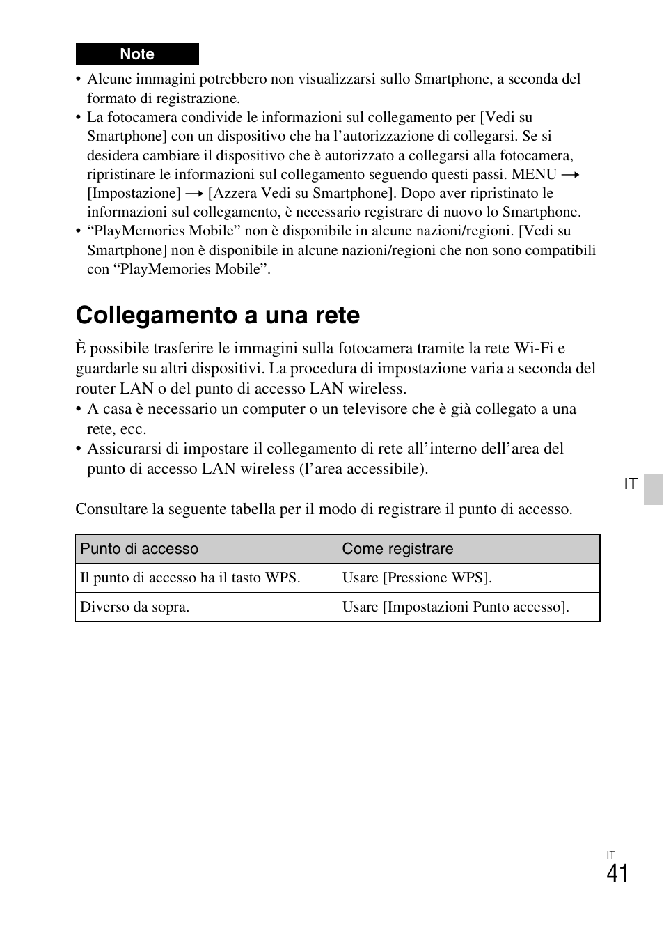 Collegamento a una rete | Sony NEX-6L User Manual | Page 293 / 627