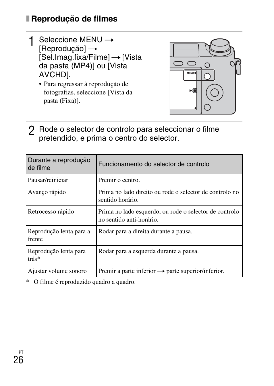 Xreprodução de filmes | Sony NEX-6L User Manual | Page 342 / 627