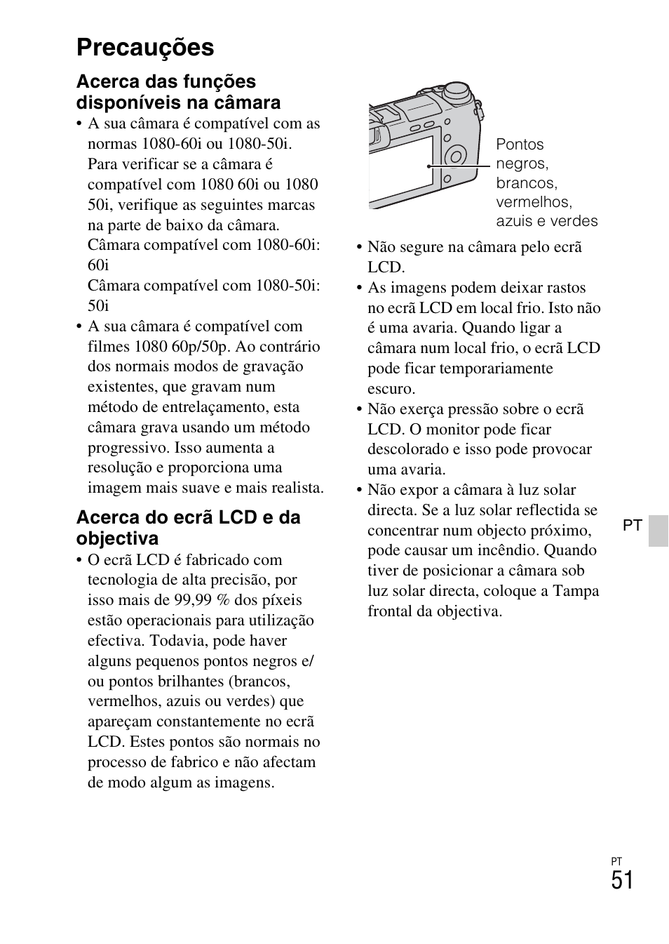 Precauções | Sony NEX-6L User Manual | Page 367 / 627