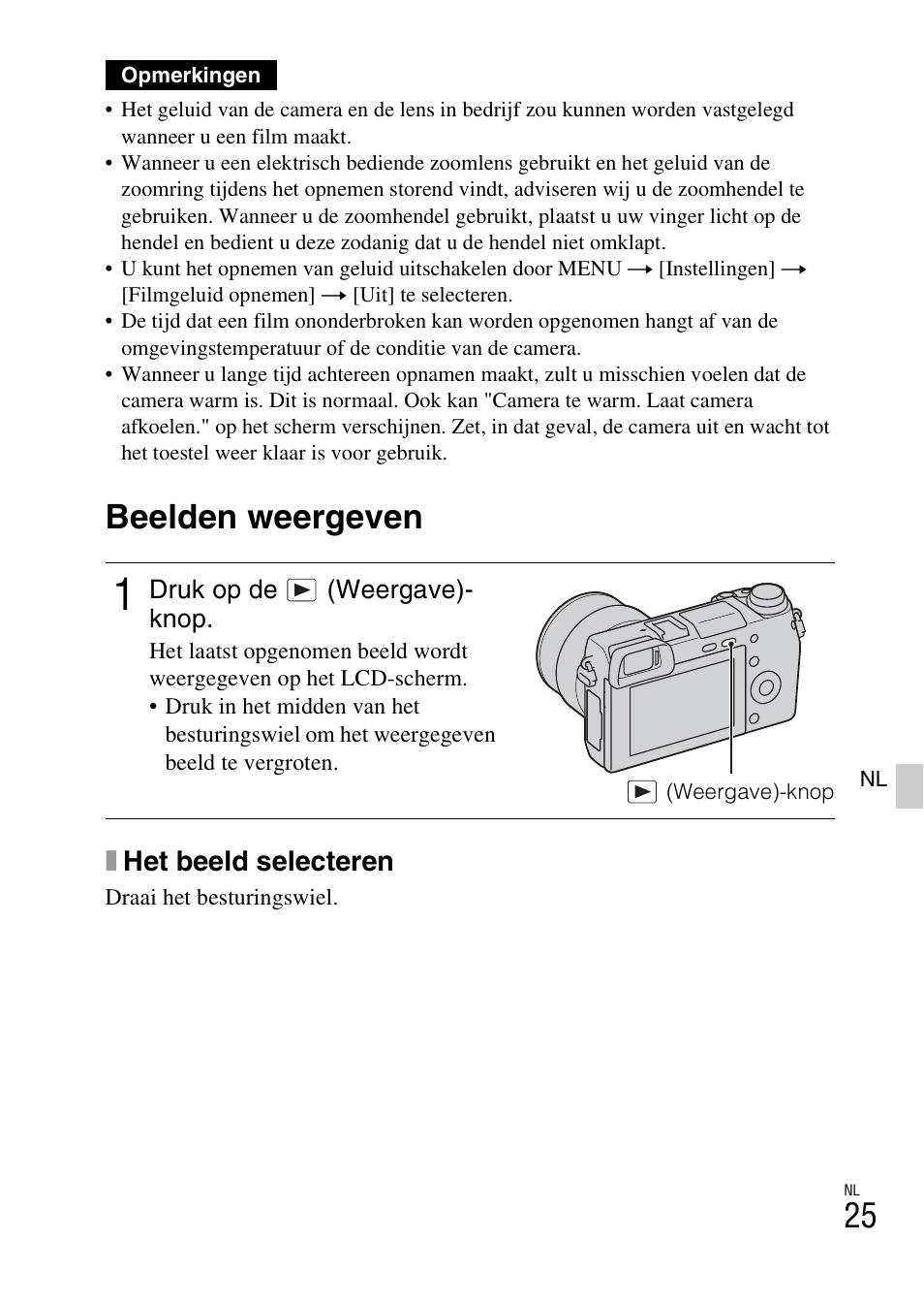 Beelden weergeven, Xhet beeld selecteren | Sony NEX-6L User Manual | Page 403 / 627