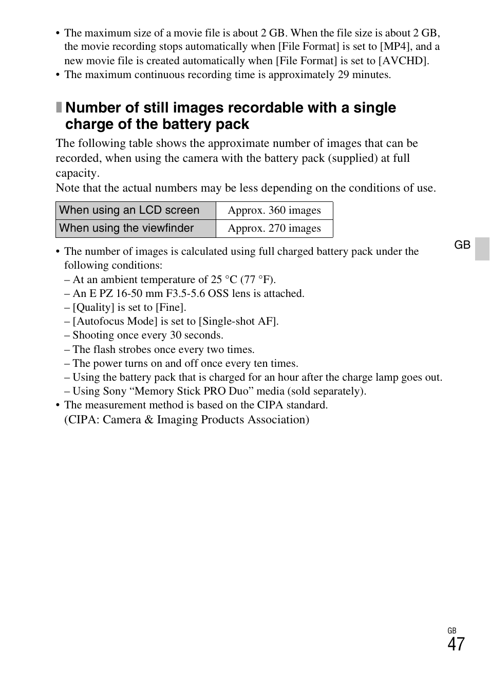 Sony NEX-6L User Manual | Page 47 / 627