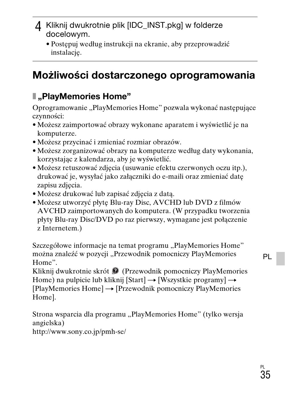 Możliwości dostarczonego oprogramowania | Sony NEX-6L User Manual | Page 473 / 627