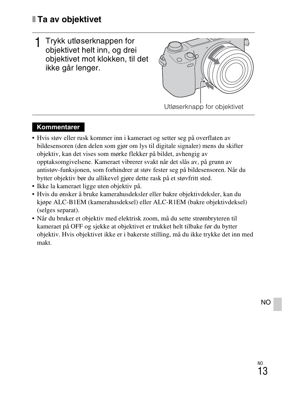 Xta av objektivet | Sony NEX-6L User Manual | Page 573 / 627