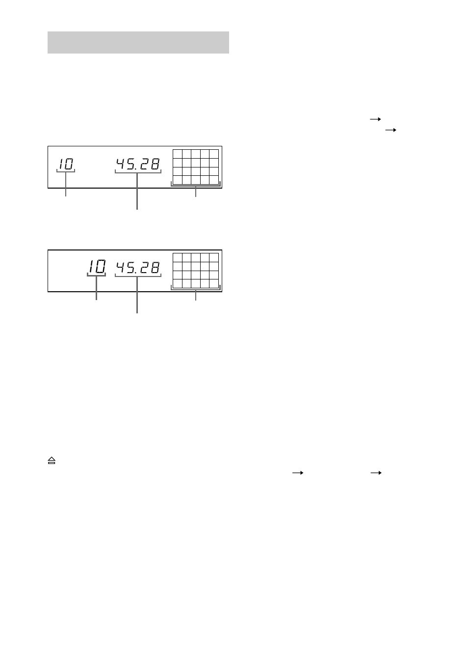 Das cd-display | Sony CDP-XE370 User Manual | Page 10 / 108