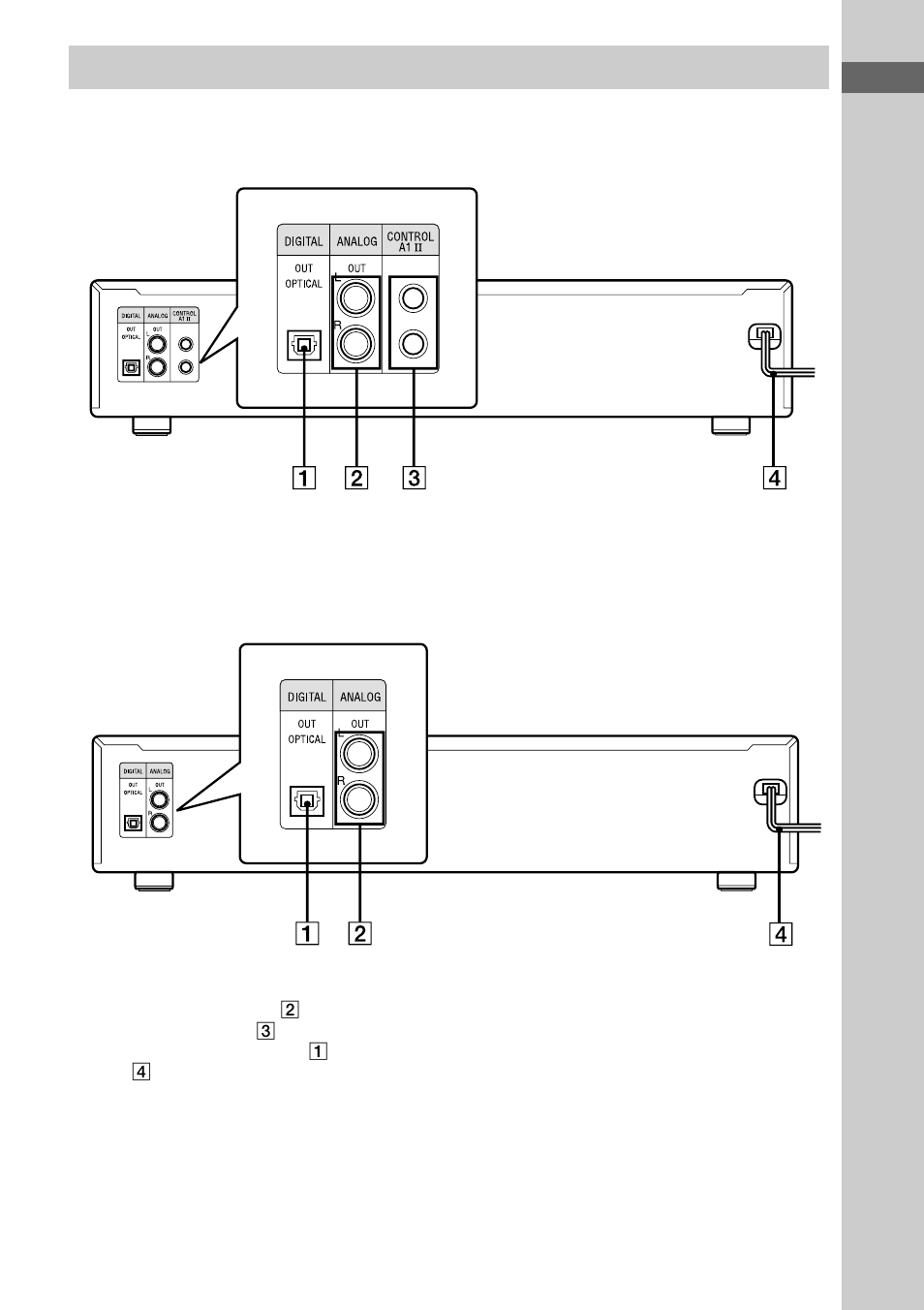Baksida | Sony CDP-XE370 User Manual | Page 59 / 108