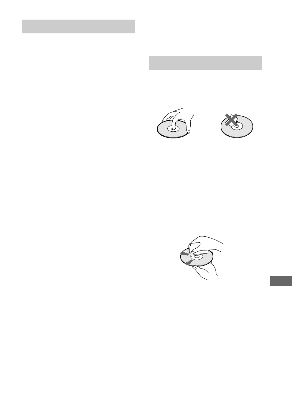Försiktighetsåtgärder, Cd-skivor | Sony CDP-XE370 User Manual | Page 71 / 108