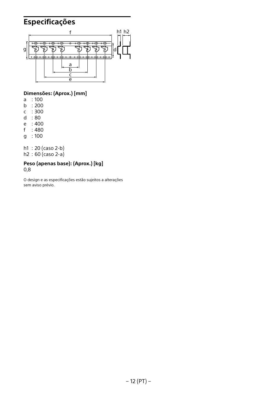 Especificações | Sony KDL-55W805B User Manual | Page 100 / 321