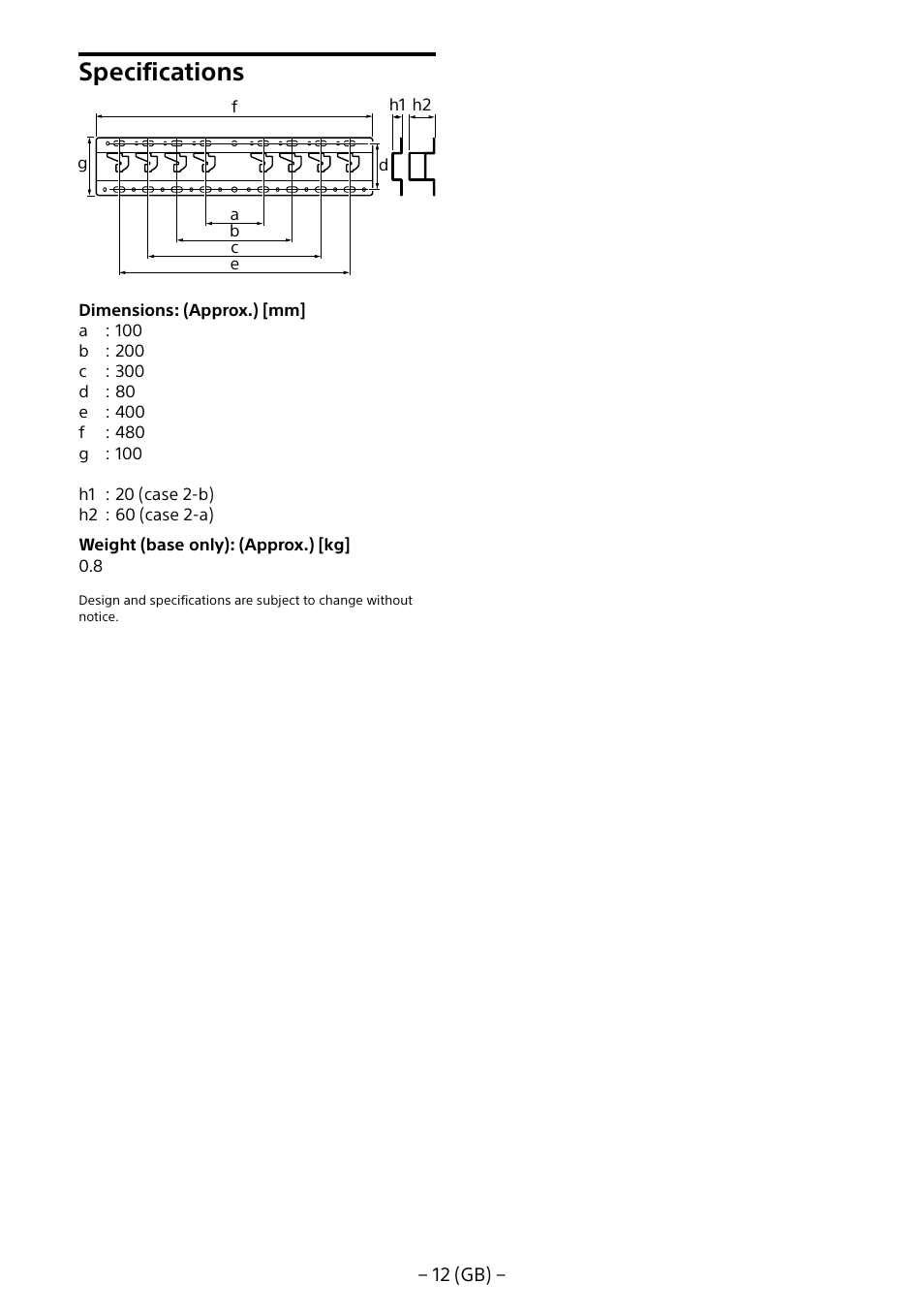 Specifications | Sony KDL-55W805B User Manual | Page 12 / 321
