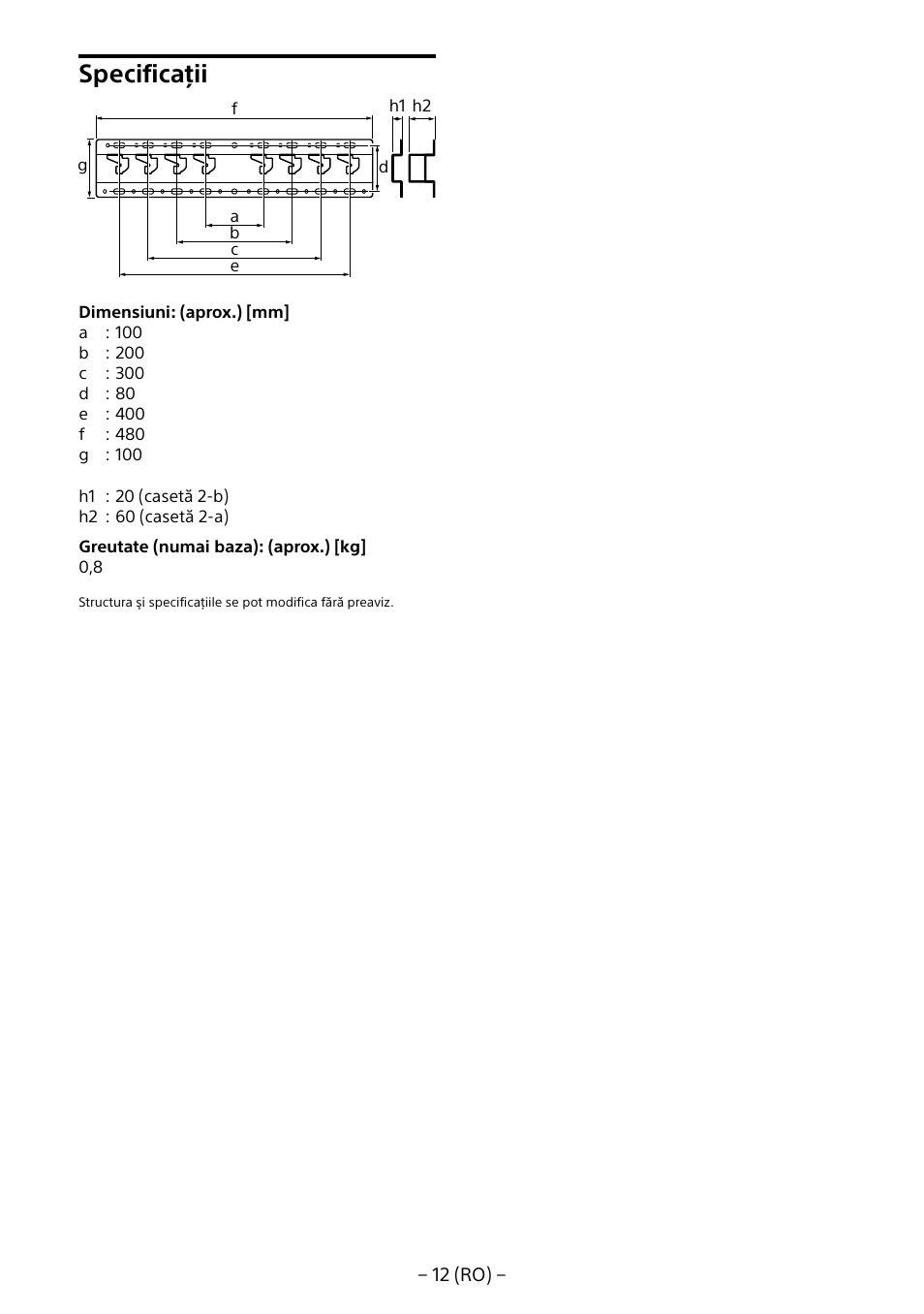 Specificaţii | Sony KDL-55W805B User Manual | Page 199 / 321