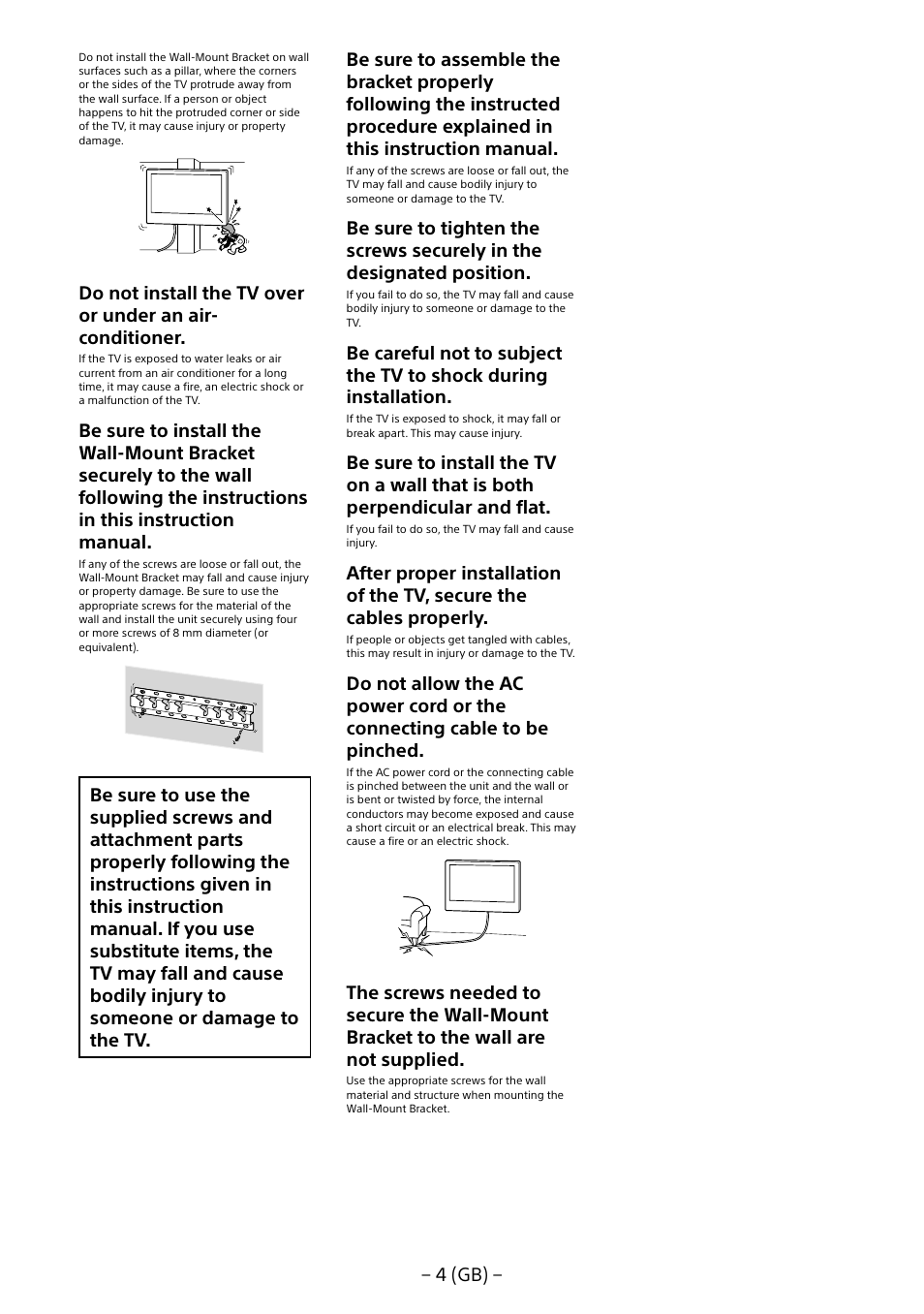 4 (gb) | Sony KDL-55W805B User Manual | Page 4 / 321