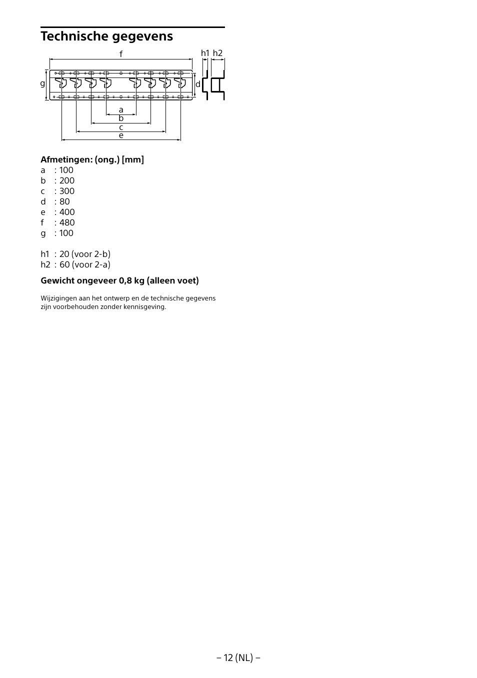 Technische gegevens | Sony KDL-55W805B User Manual | Page 56 / 321