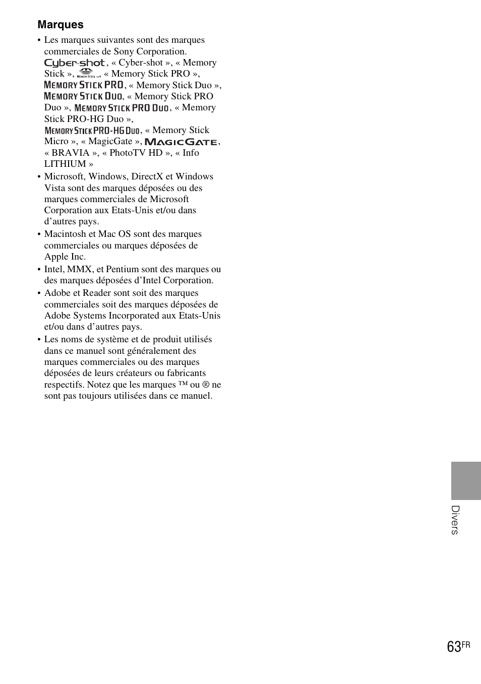 Sony DSC-T90 User Manual | Page 63 / 120