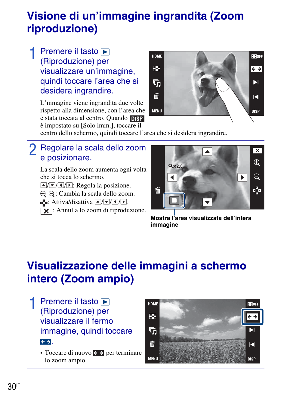 Uso delle funzioni di visione | Sony DSC-T90 User Manual | Page 92 / 120