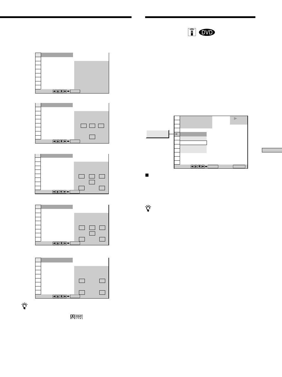 Visualizzazione dei sottotitoli, Ondertitels weergeven, Visualizzazione dei sottotitoli z | Sony DVP-F11 User Manual | Page 33 / 136