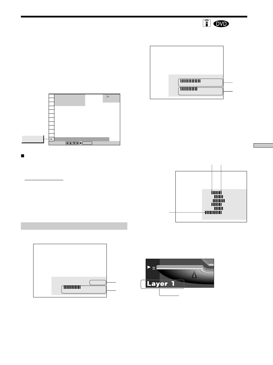 Controllo delle informazioni sulla riproduzione, Weergave-informatie controleren, Controllo delle informazioni sulla riproduzione z | Sony DVP-F11 User Manual | Page 41 / 136