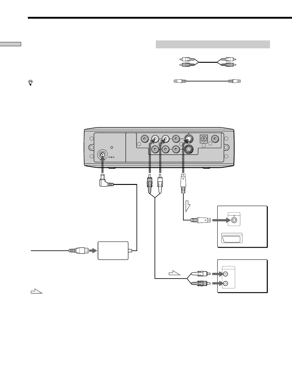Aansluiting op een receiver (versterker), Benodigde kabels | Sony DVP-F11 User Manual | Page 78 / 136