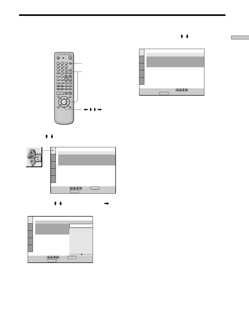De taal voor het schermdisplay kiezen | Sony DVP-F11 User Manual | Page 83 / 136