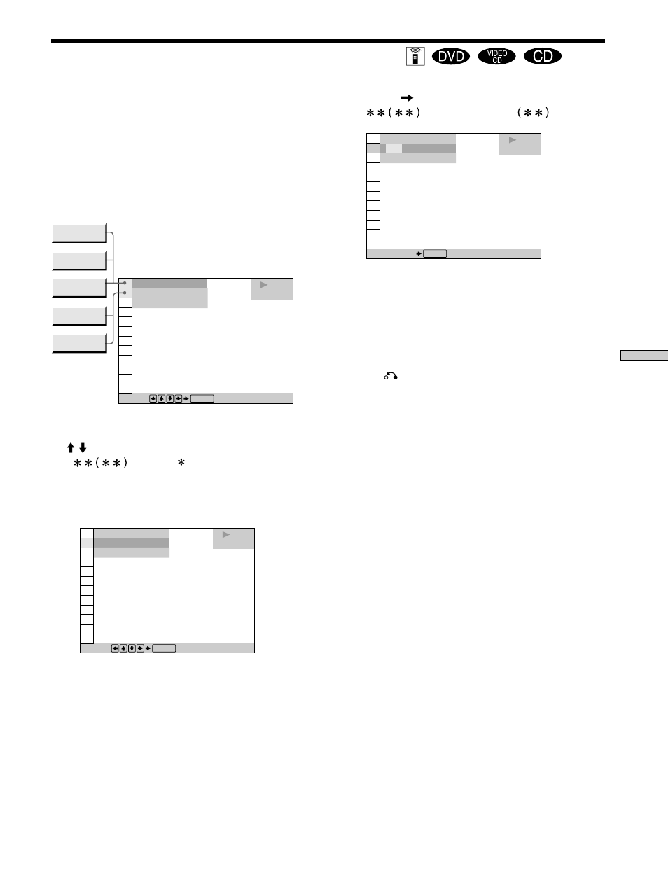 Een titel/hoofdstuk/track/index/scène z | Sony DVP-F11 User Manual | Page 95 / 136