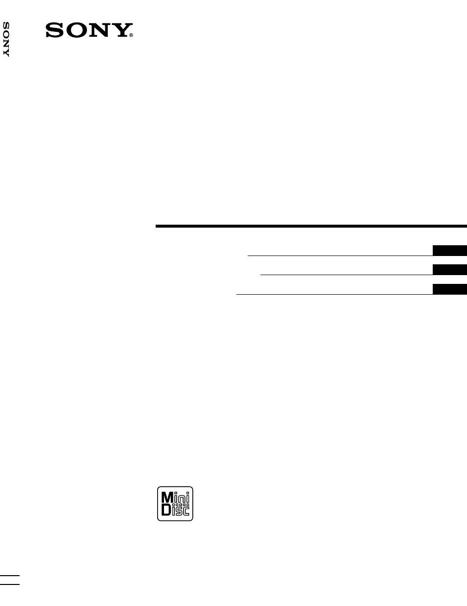 Sony MDS-JB920 User Manual | 172 pages