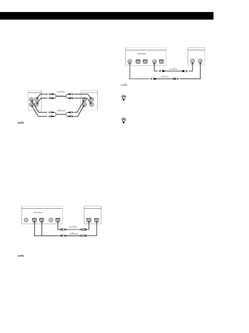Preparativi, Preparativi collegamenti, Collegamento del cavo di alimentazione ca | Collegamento della piastra ad un amplificatore | Sony MDS-JB920 User Manual | Page 117 / 172