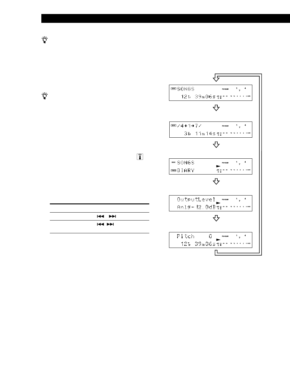 Reproducción de minidiscos 24, Visualización de la fecha de grabación z, Cambio de la visualización | Sony MDS-JB920 User Manual | Page 80 / 172