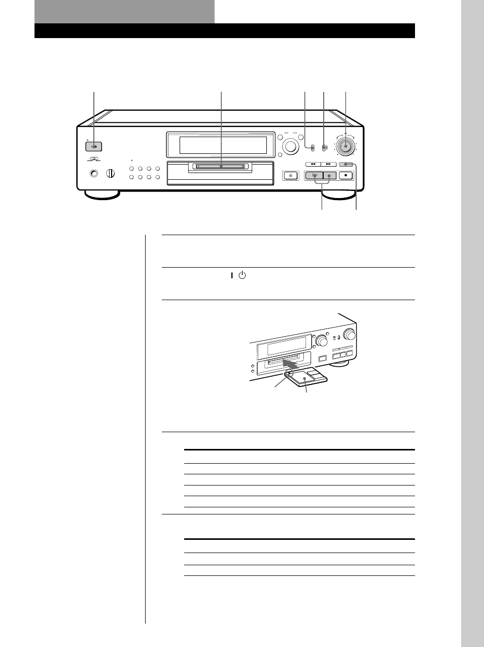 Aufnahme auf einer md, Grundlegender betrieb 9, Grundlegender betrieb | Drücken sie 1/u. die standby-anzeige erlischt, Bitte wenden) | Sony MDS-JB920 User Manual | Page 9 / 172