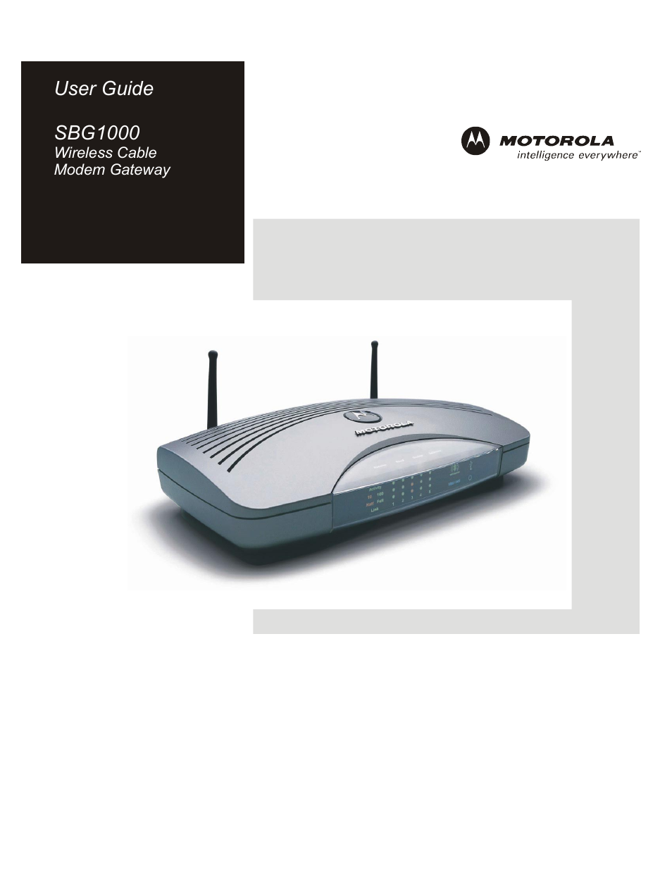 ADS Technologies Wireless Cable Modem Gateway SBG1000 User Manual | 161 pages