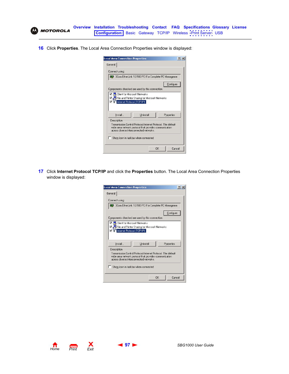 ADS Technologies Wireless Cable Modem Gateway SBG1000 User Manual | Page 103 / 161