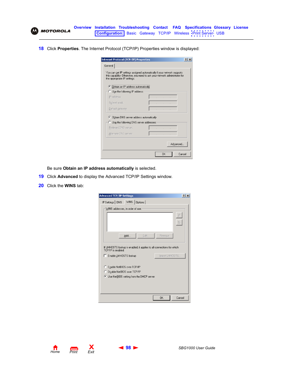 ADS Technologies Wireless Cable Modem Gateway SBG1000 User Manual | Page 104 / 161
