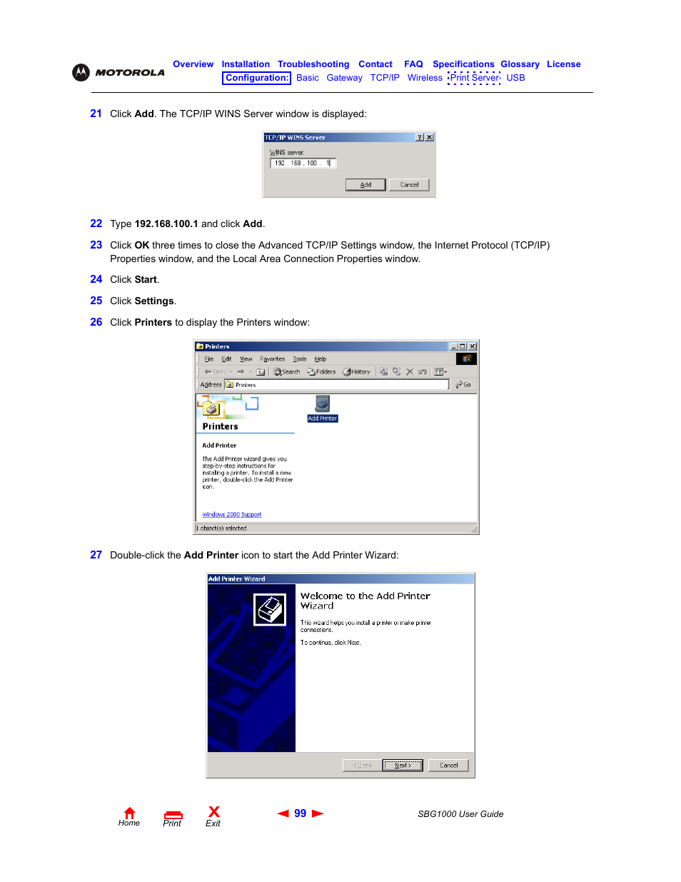 ADS Technologies Wireless Cable Modem Gateway SBG1000 User Manual | Page 105 / 161