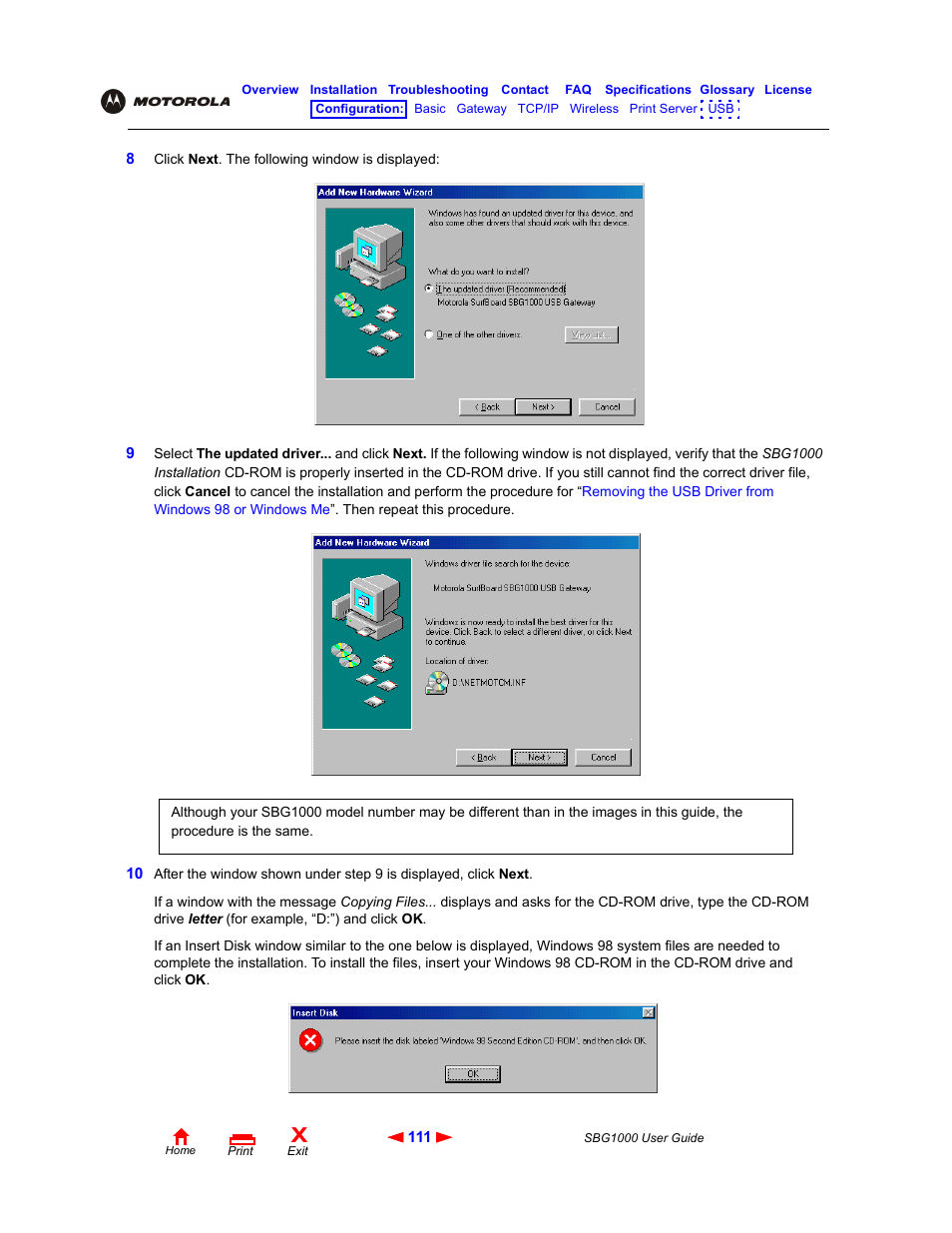 ADS Technologies Wireless Cable Modem Gateway SBG1000 User Manual | Page 117 / 161