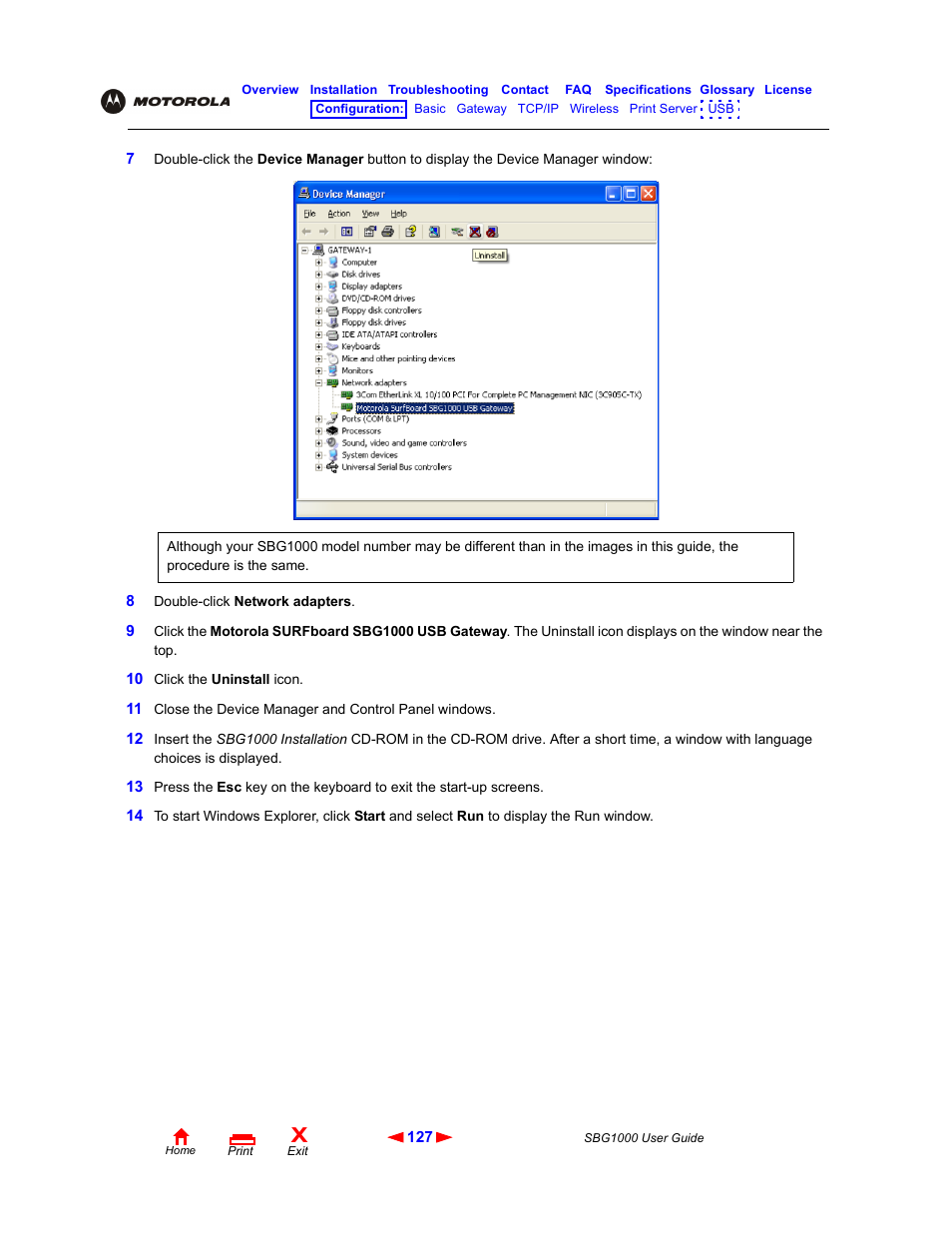 ADS Technologies Wireless Cable Modem Gateway SBG1000 User Manual | Page 133 / 161