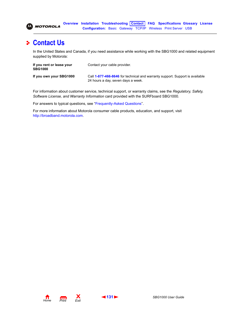 Contact us, Contact | ADS Technologies Wireless Cable Modem Gateway SBG1000 User Manual | Page 137 / 161