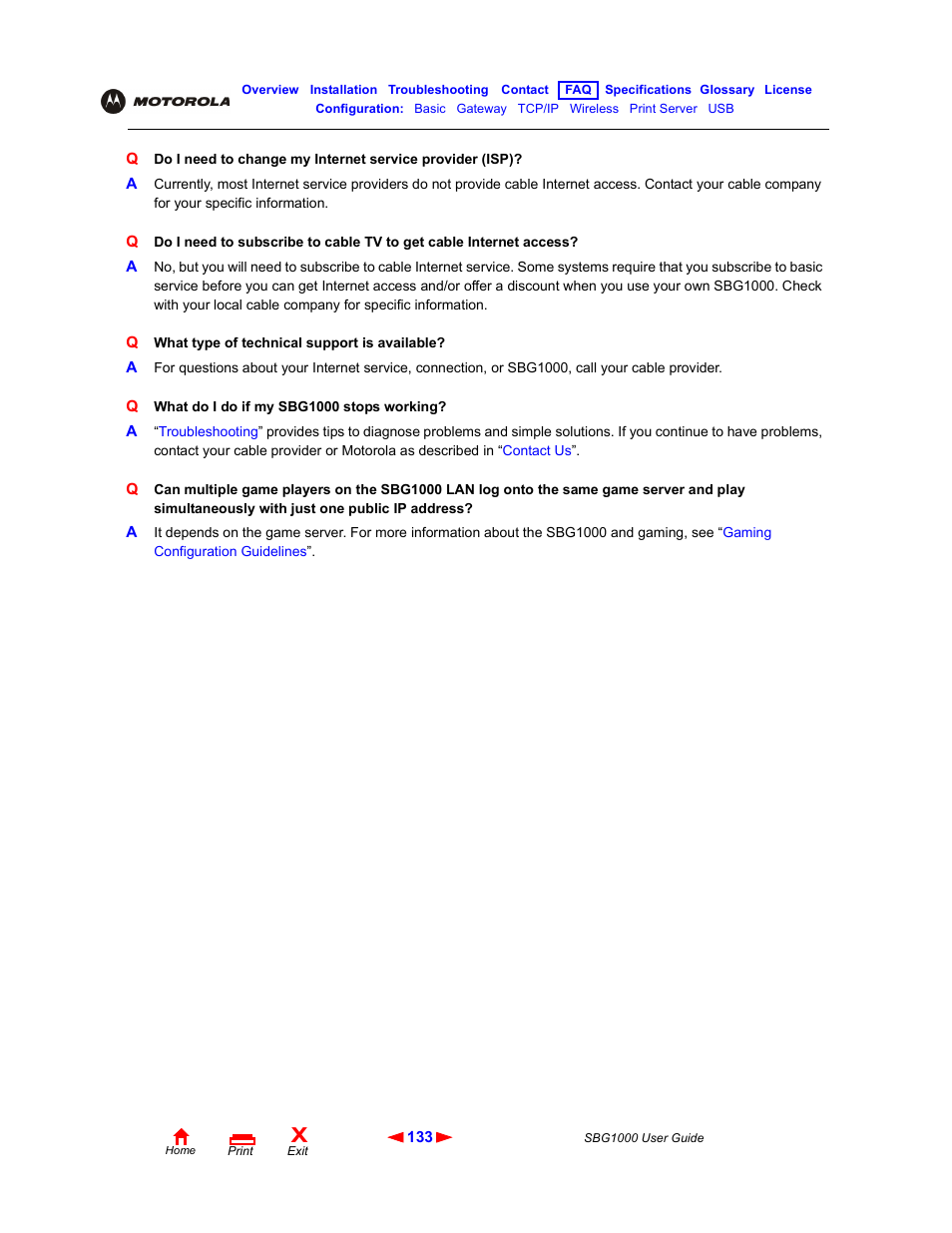 ADS Technologies Wireless Cable Modem Gateway SBG1000 User Manual | Page 139 / 161