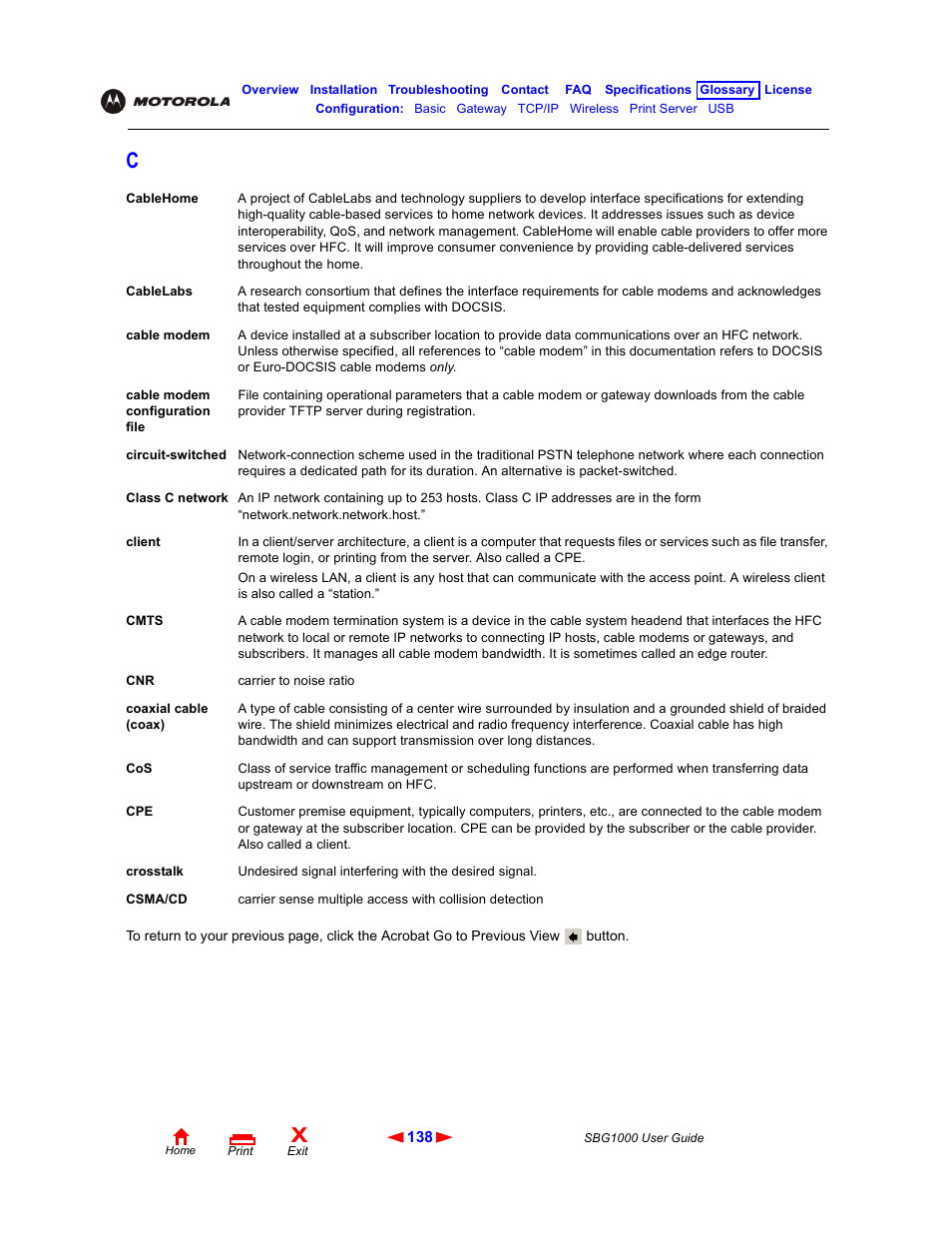 Coaxial cable, Client, Clients | ADS Technologies Wireless Cable Modem Gateway SBG1000 User Manual | Page 144 / 161