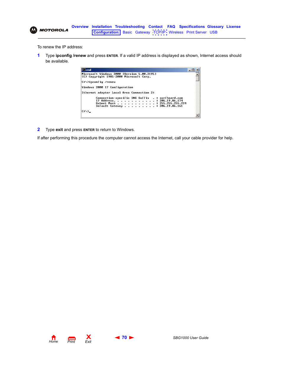 ADS Technologies Wireless Cable Modem Gateway SBG1000 User Manual | Page 76 / 161