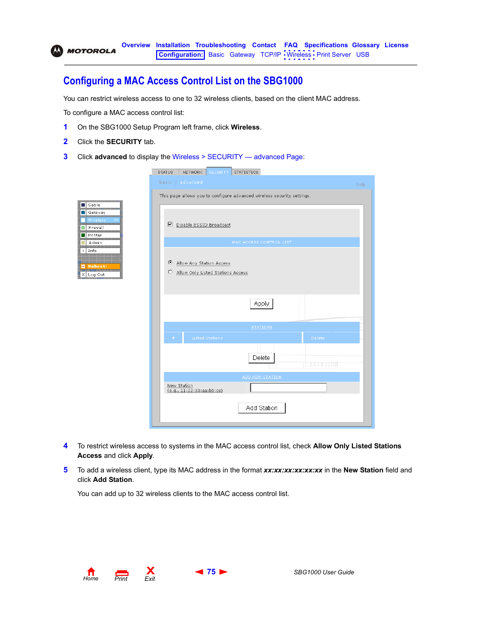 ADS Technologies Wireless Cable Modem Gateway SBG1000 User Manual | Page 81 / 161