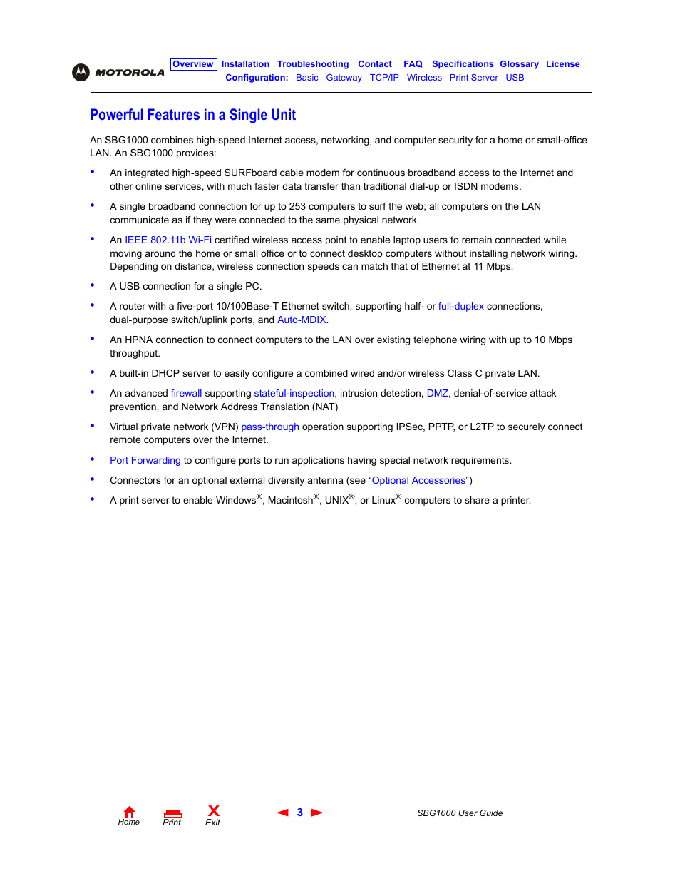 Powerful features in a single unit | ADS Technologies Wireless Cable Modem Gateway SBG1000 User Manual | Page 9 / 161