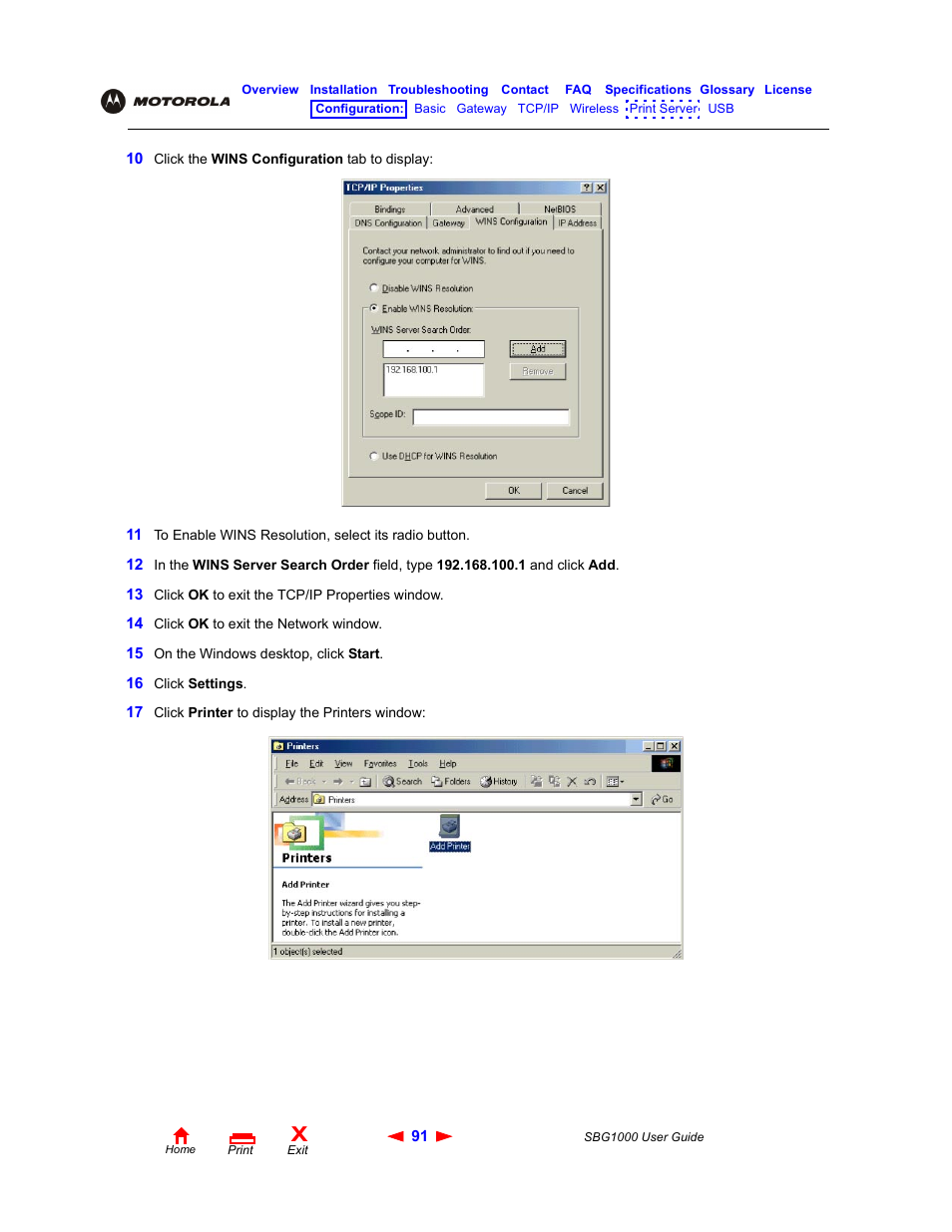 ADS Technologies Wireless Cable Modem Gateway SBG1000 User Manual | Page 97 / 161