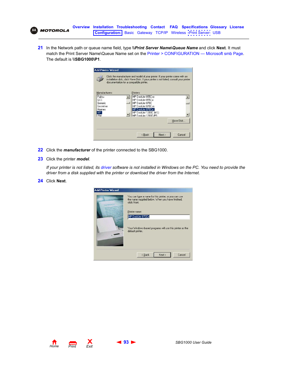 ADS Technologies Wireless Cable Modem Gateway SBG1000 User Manual | Page 99 / 161