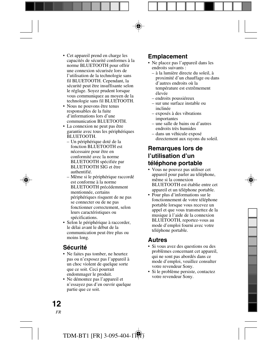 Sony TDM-BT1 User Manual | Page 26 / 116