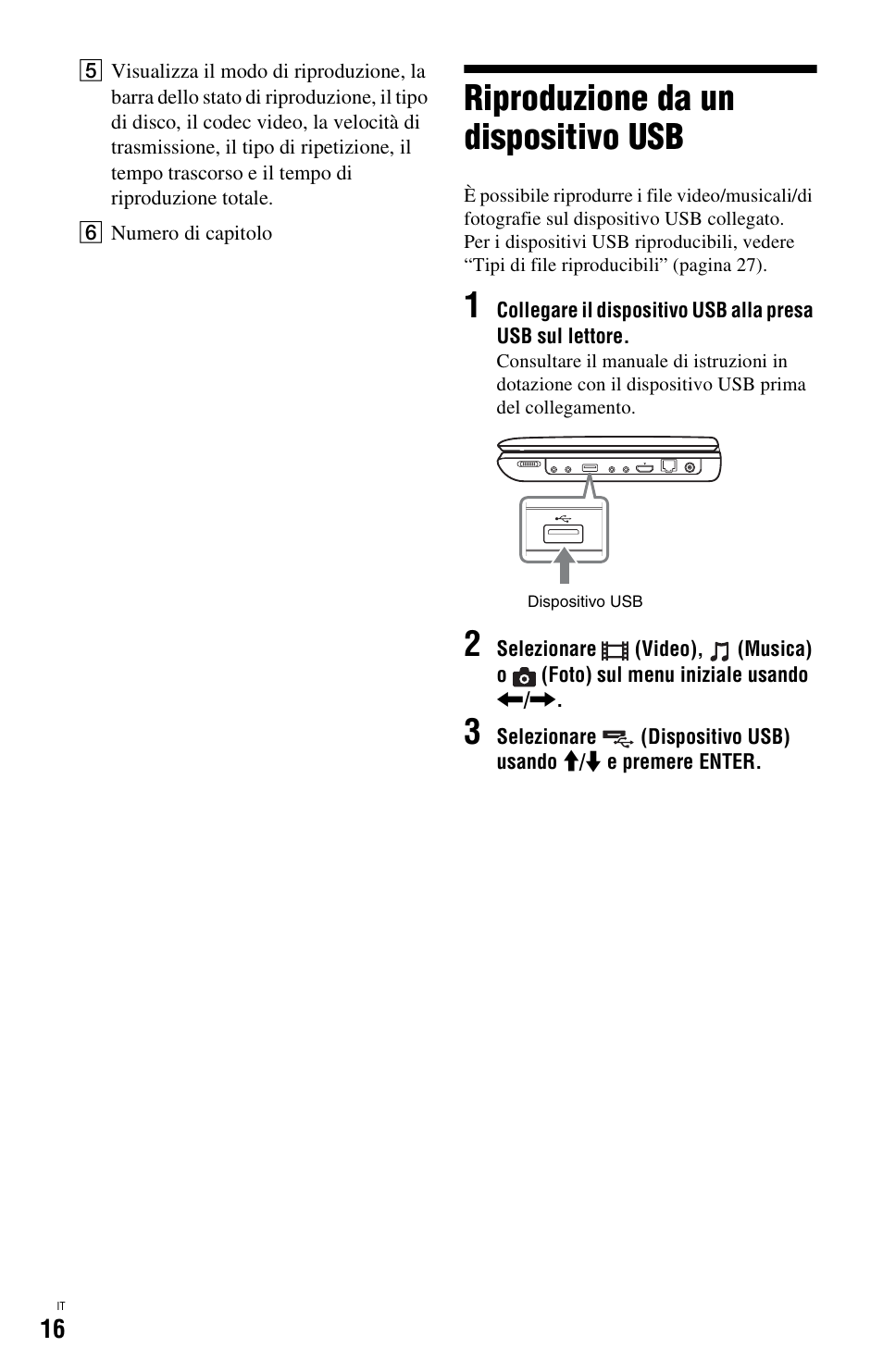 Riproduzione da un dispositivo usb | Sony BDP-SX1 User Manual | Page 138 / 184