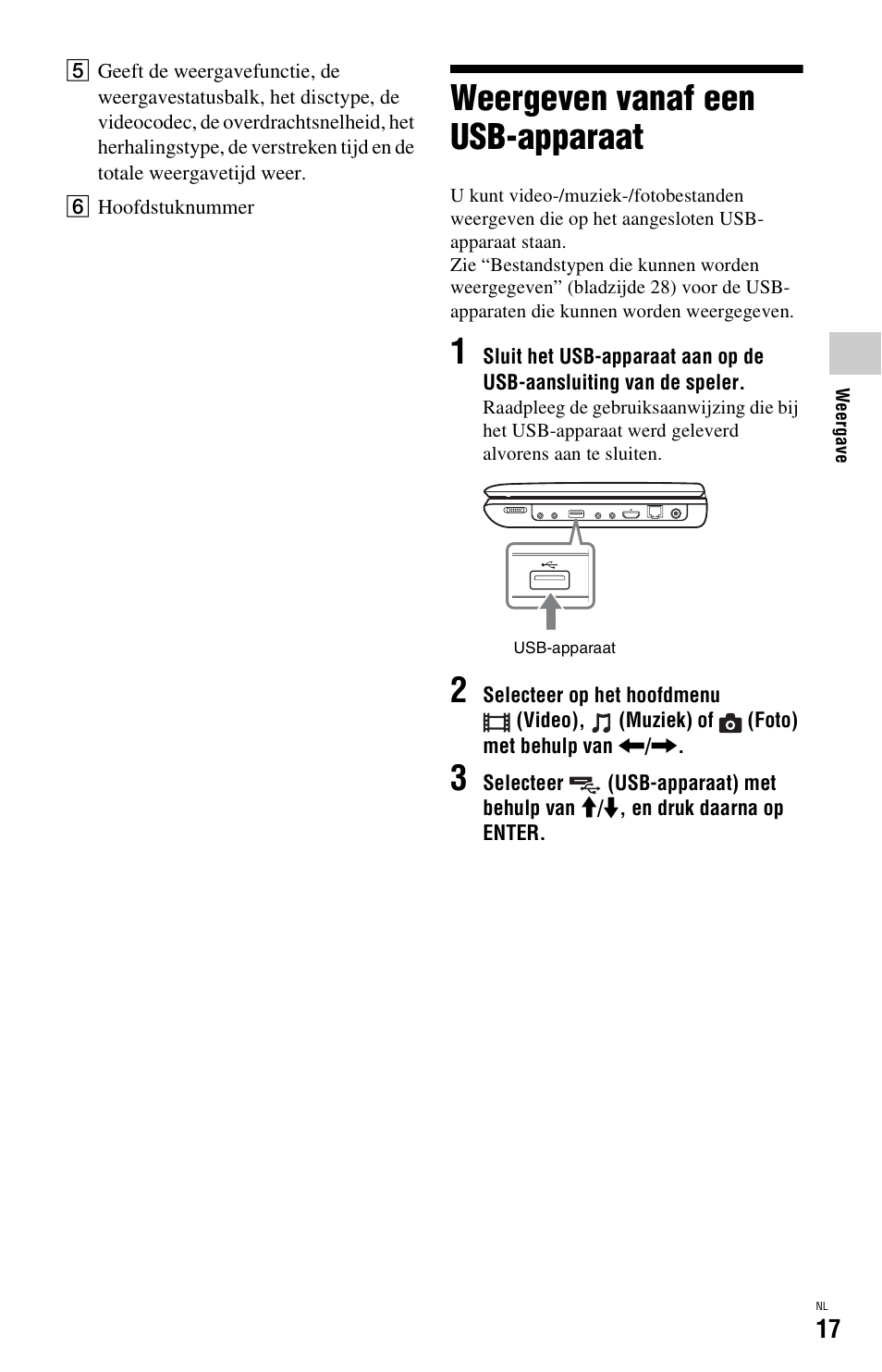 Weergeven vanaf een usb-apparaat | Sony BDP-SX1 User Manual | Page 169 / 184