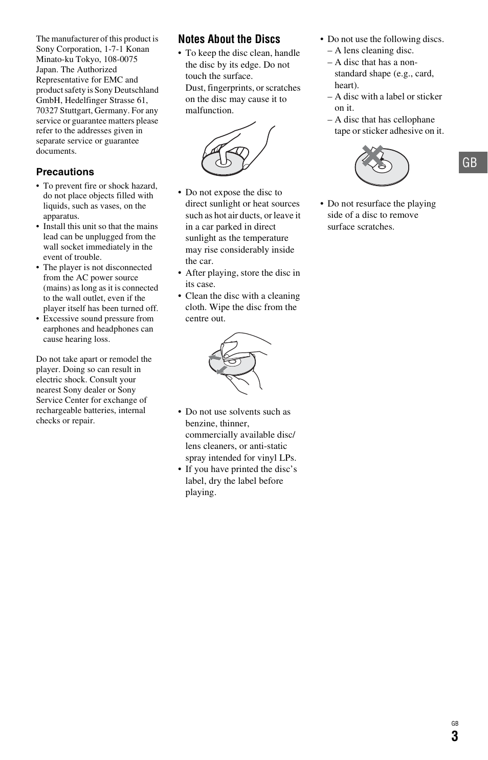 Sony BDP-SX1 User Manual | Page 3 / 184