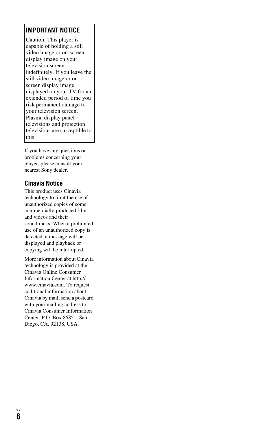 Sony BDP-SX1 User Manual | Page 6 / 184