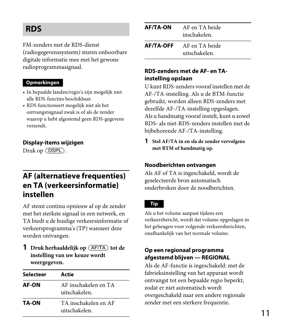 Sony DSX-A30 User Manual | Page 113 / 132