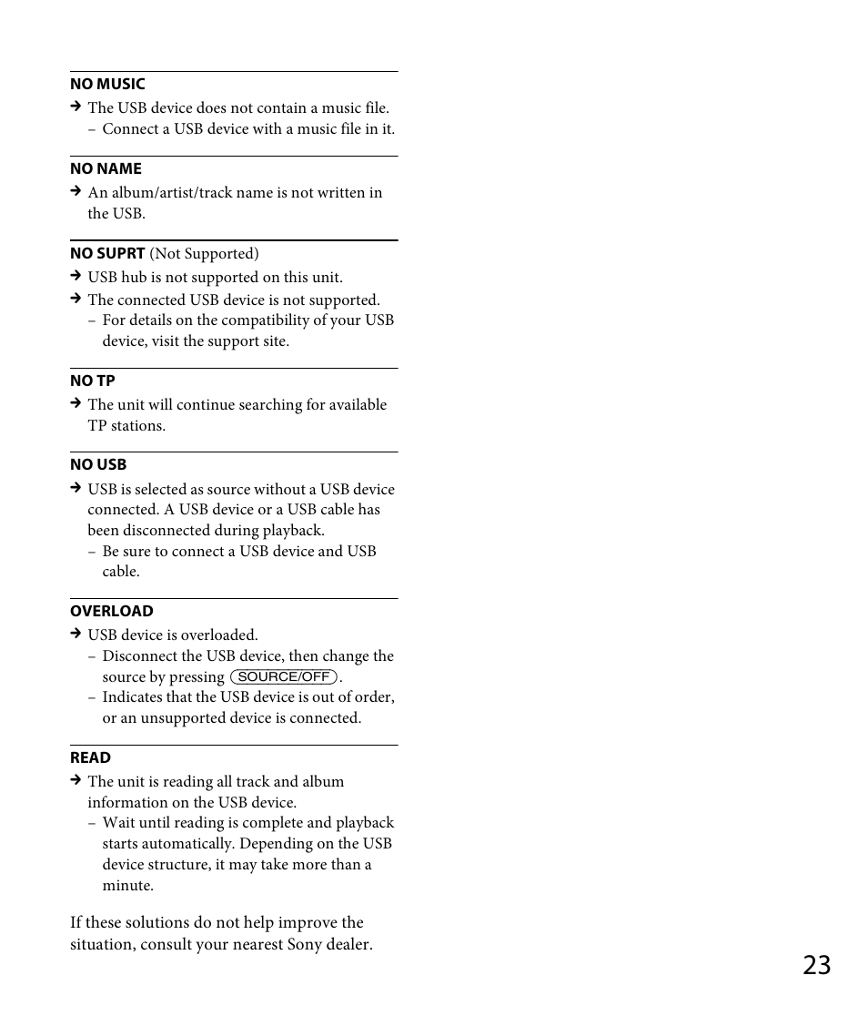 Sony DSX-A30 User Manual | Page 23 / 132